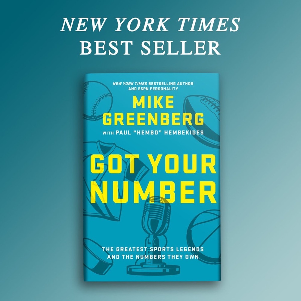 NWOT Got Your Number: The Greatest Sports Legends Hardcover Book Mike Greenberg